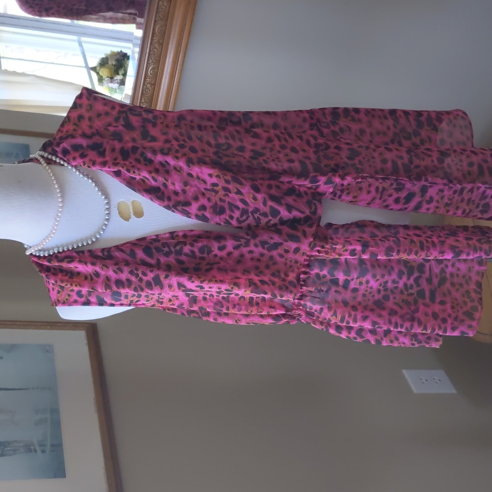 Pink Leopard Vest